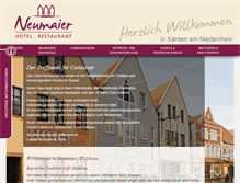 Tablet Screenshot of hotel-neumaier.de